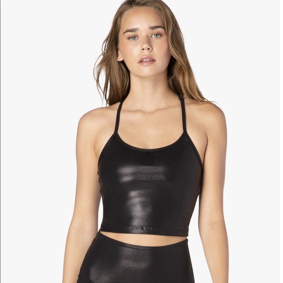Beyond Yoga Tops - Beyond Yoga Pearlized racerback cropped tank
